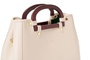 Lucky Bees 1289 Bolso Crema Cuero Polivinilo Elegante y Sofisticado para Mujer